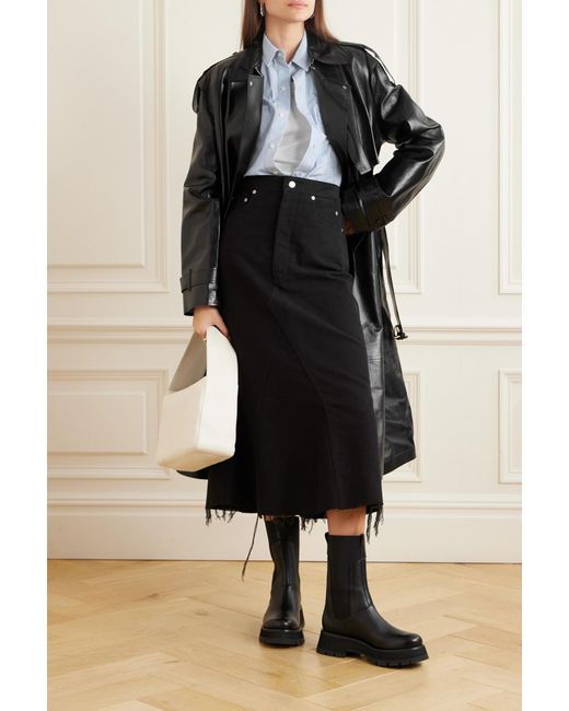 Mackage Black Lapel Long-Sleeved Coat