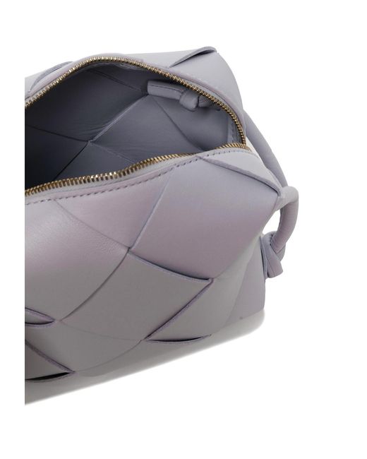 Bottega Veneta Gray Mini Cassette Shoulder Bag