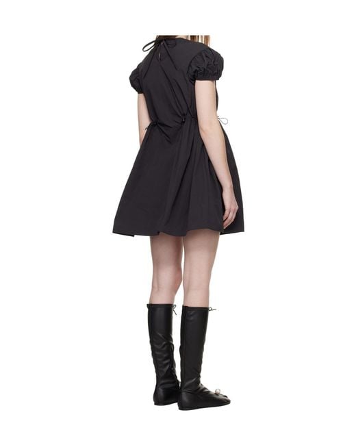 CECILIE BAHNSEN Black Cbcarla Round Neck Mini Dress