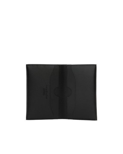 Acne Black Logo Printed Bifold Cardholder for men