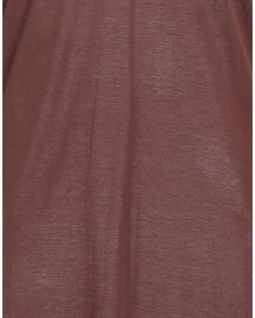 Rick Owens Brown Solid Color Long Sleeve T-Shirt