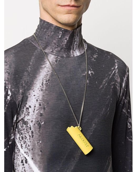 Ambush Metallic Lighter Case Necklace for men