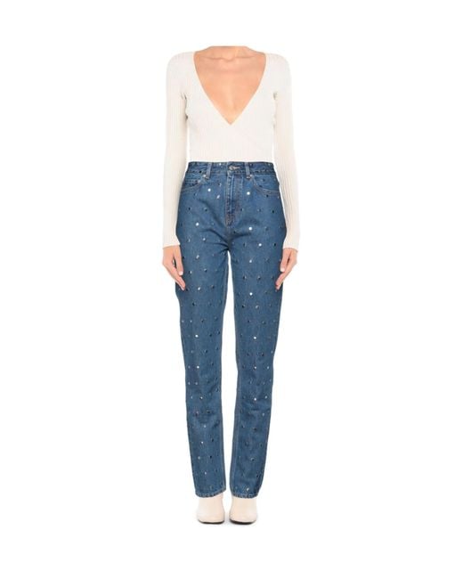 Ganni Blue Slim-Fit Jeans