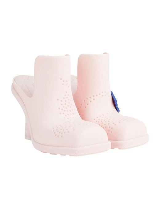 Burberry Pink Simple Mule Shoes
