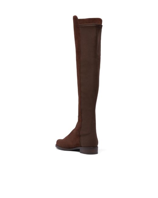 Stuart Weitzman Brown Round-Head Boots