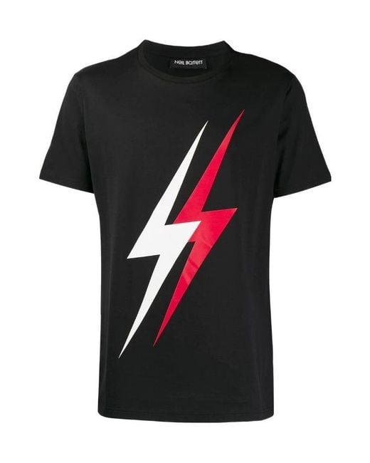 Neil Barrett Black Lightning T-Shirt for men