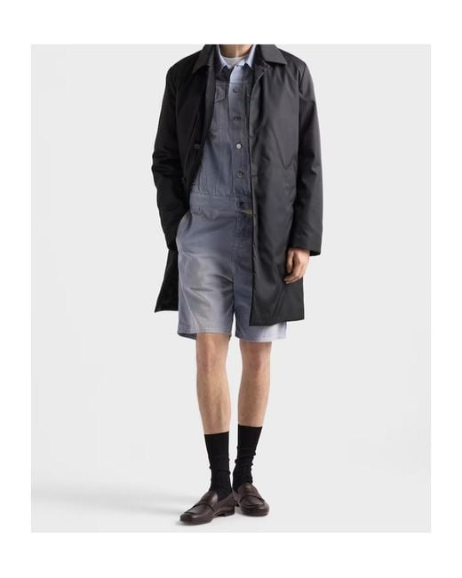Prada Blue Button-Up Denim Jacket for men