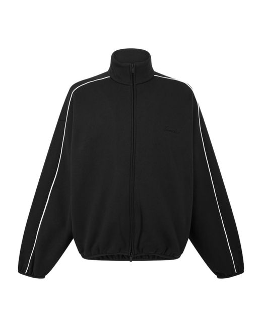 Fear Of God Black Zippered Long-Sleeved Casual Jacket for men