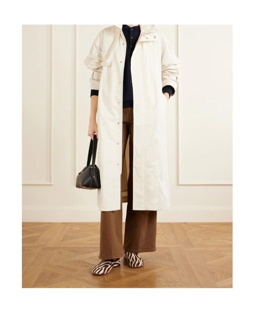 FRAME White The Field Belted Trench Coat