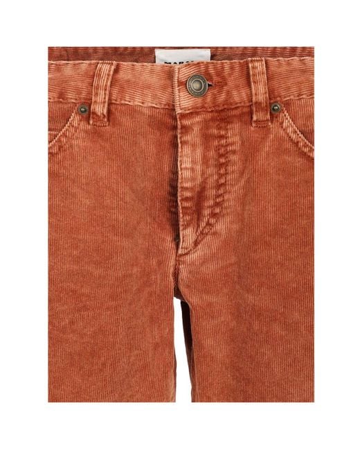 Isabel Marant Orange Étoile Leniya Corduroy Trousers