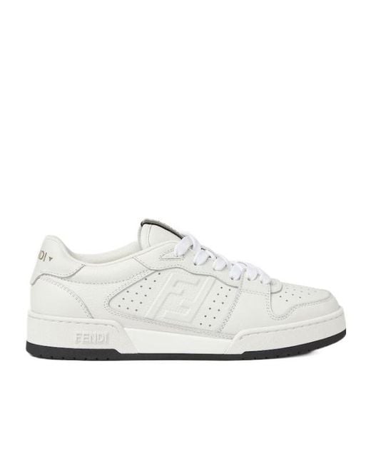 Fendi White Match Trainers