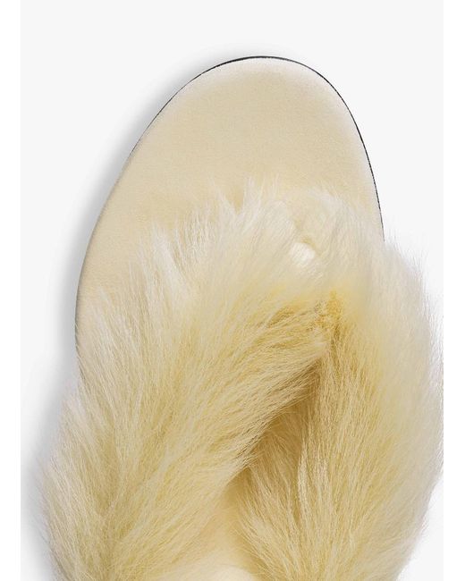 Alaïa Natural Alaïa Heeled Thong Mules