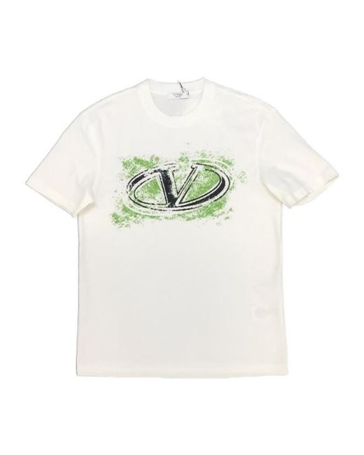 Valentino White Short-Sleeved T-Shirt for men