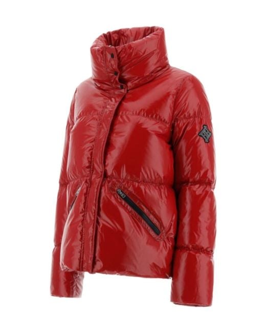 Herno Red High-Neck Down Jacket
