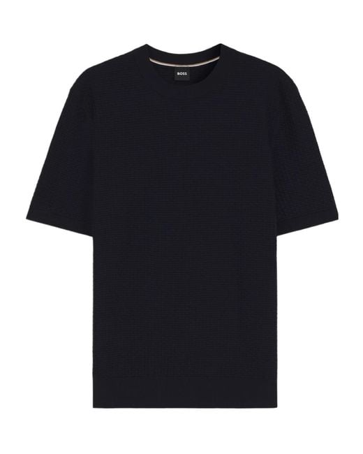 Boss Black Boss Short-Sleeved Knitted Top for men