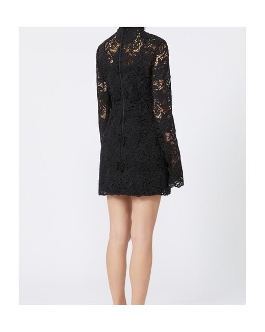 Sportmax Black Tefrite Long-Sleeved Dress