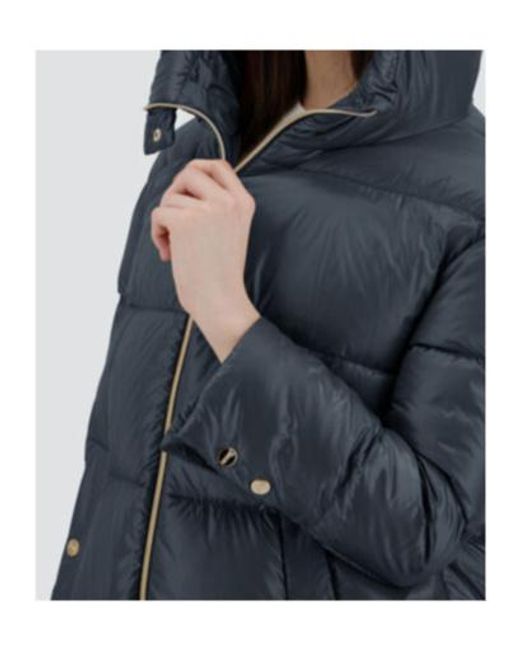 Herno Blue Hooded Down Jacket