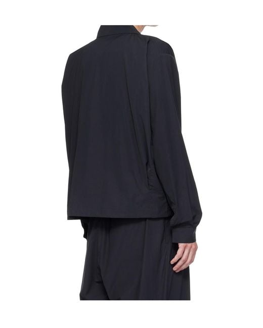 Kiko Kostadinov Black Pointed Collar Casual Jacket for men