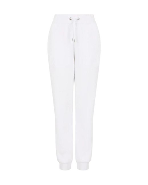 Emporio Armani White Elastic Waist Sweatpants