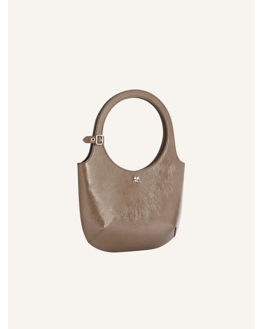 Courreges Gray Courrèges Holy Naplack Zipped Tote Bag