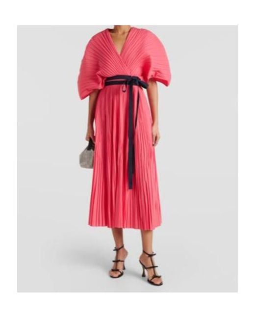 Roksanda Pink Vendita Belted Midi Dress