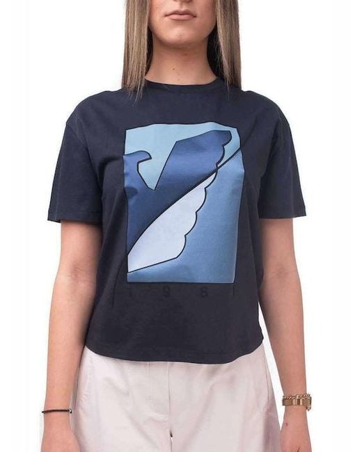 Emporio Armani Blue Item O-Neck Short-Sleeved T-Shirt