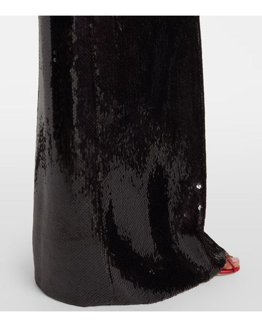Christopher Esber Black Sequined Gown