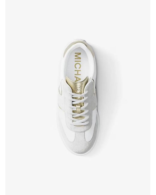 MICHAEL Michael Kors White Jovie Leather Sneakers