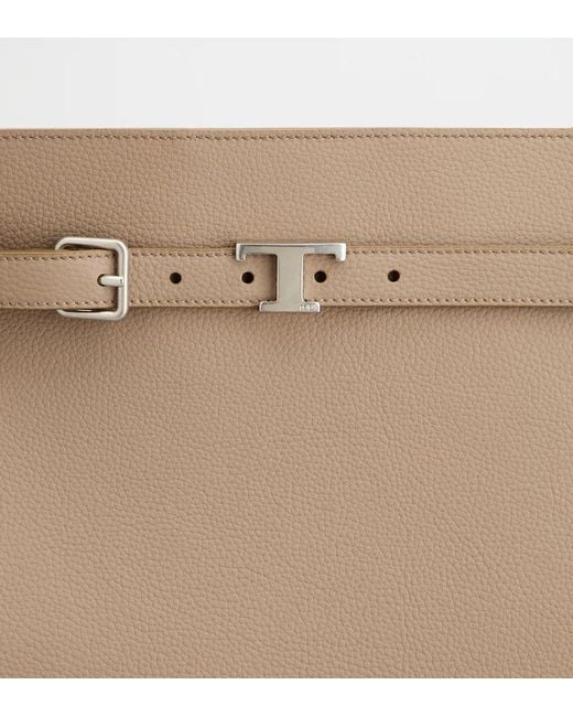 Tod's Natural Solid Color Single-Shoulder Bag for men