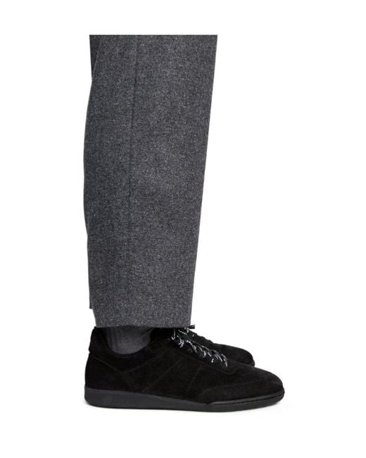 A.P.C. Black Round-Toe Lace-Up Sneakers for men