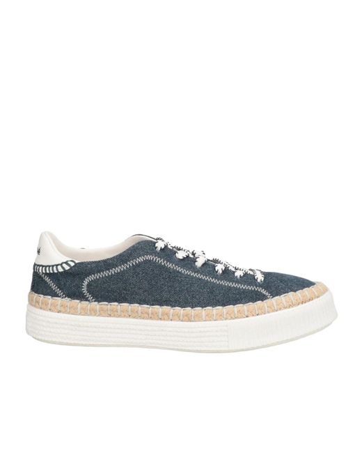 Chloé Blue Plain Colour Sneakers