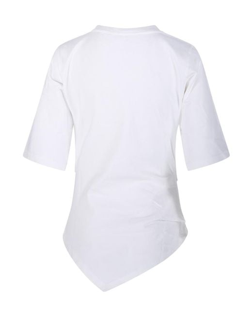 Rohe White Reinvented Twisted T-Shirt