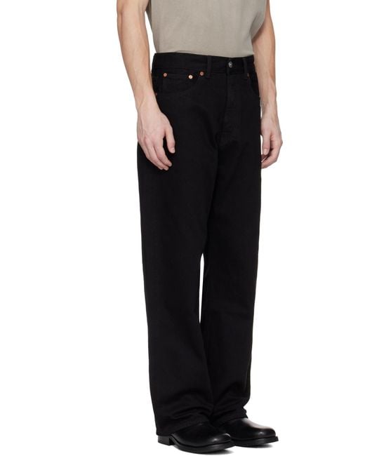 Our Legacy Black Third Cut Straight-Leg Jeans for men