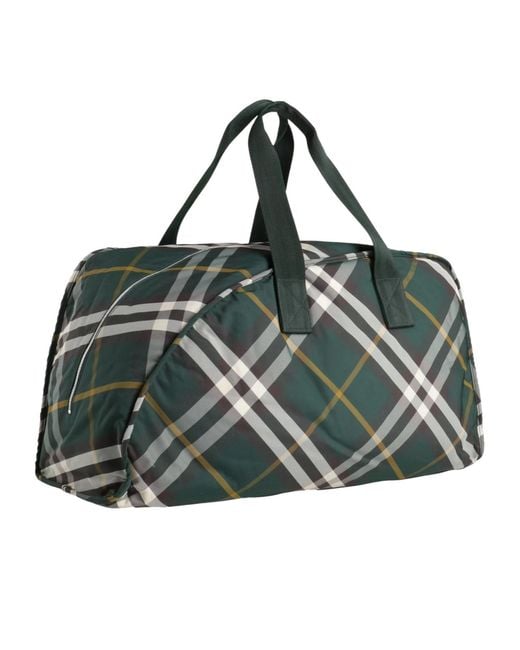 Burberry Green Classic Printed Tote Bag