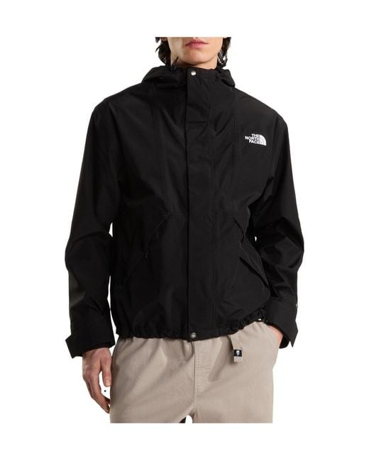 The North Face Black Hooded Waterproof Shell Jacket for men