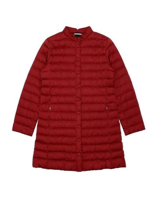 Weekend by Maxmara Red Logo Quilted Down Jacket