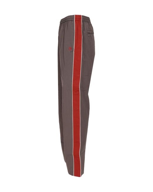 Ambush Brown Side-Open Panelled Track Pants for men
