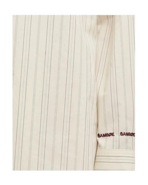 Samsøe & Samsøe White Camicia Salova Bone St
