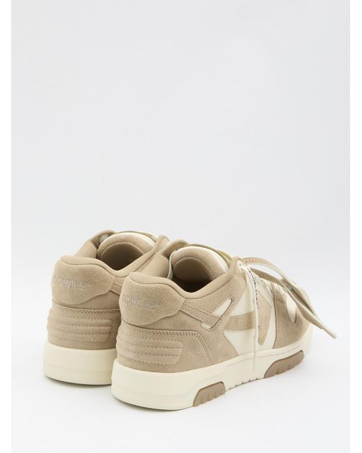Off-White c/o Virgil Abloh Natural Out Of Office Lace-Up Sneakers for men