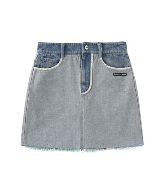 Marissa Chiara Blue Denim Skirt