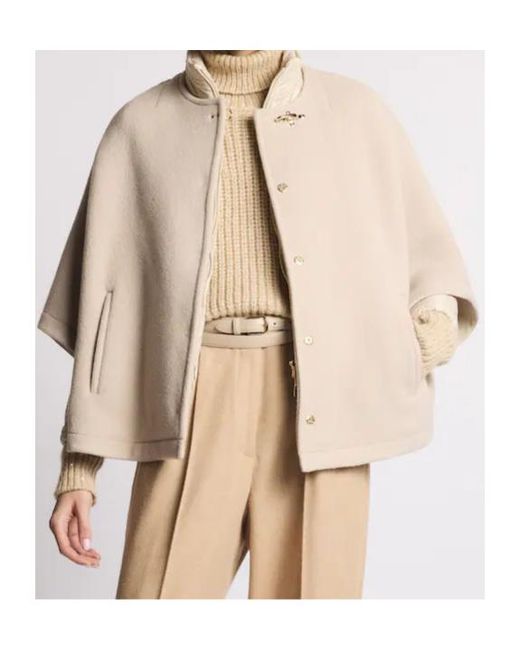 Fay Natural 3-In-1 Double-Sided Cape Coat