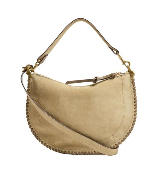 Isabel Marant White Oskan Soft Zipped Shoulder Bag