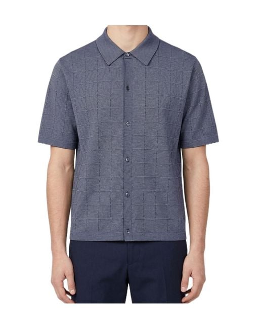 Paul Smith Blue Short Sleeve Shirt for men