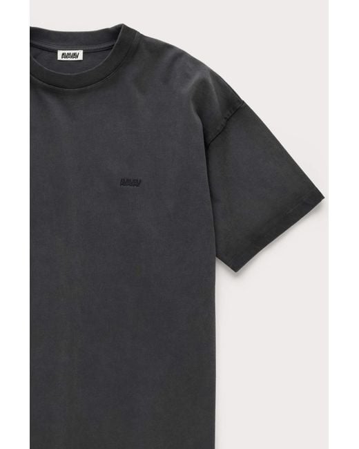 AVAVAV Black Logo-Embroidered T-Shirt for men