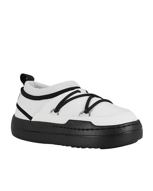 Moon Boot Black Park Icon Logo-Print Sneakers