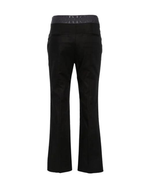 Peserico Black Mid-Rise Tailored Pants