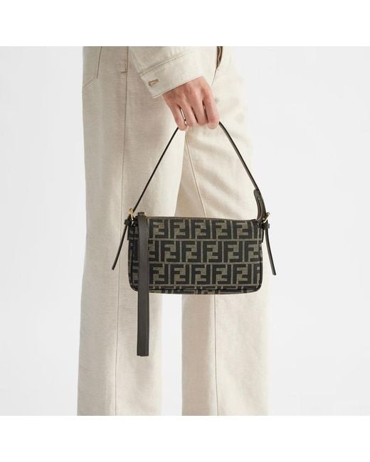 Fendi Black Zipper Top Small