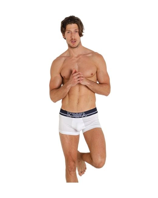 Emporio Armani White Elastic Waist Underwear for men