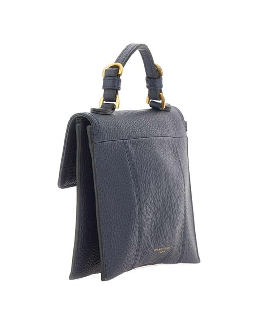 Gianni Chiarini Blue Vicky Top Handle Shoulder Bag
