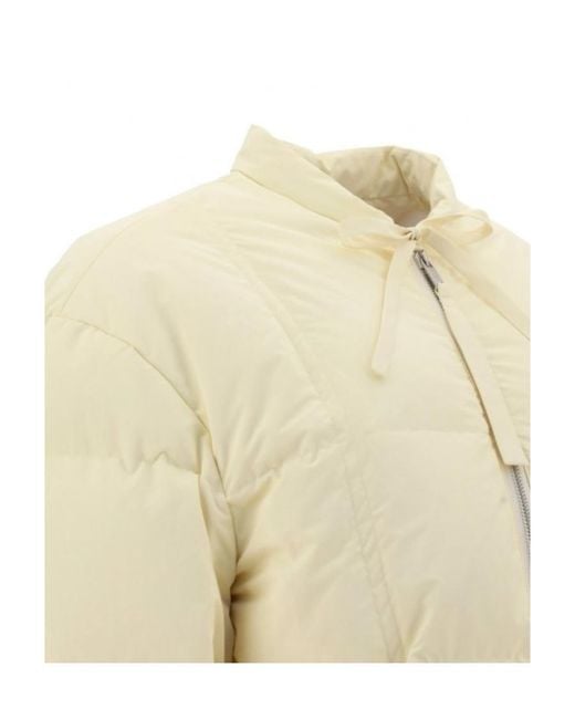 Jil Sander Natural Logo Down Jacket